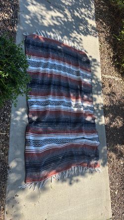 Mexican Falsa Blanket with Fringe