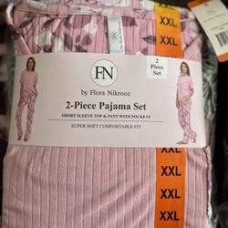 Women 2-Piece Pajama Set Size XXL