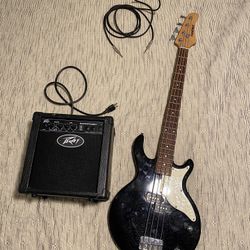 First Act Black Sparkle Bass Guitar