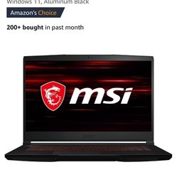 MSI 15.6” Gaming Laptop - Like New Condition