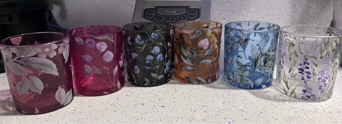 Glass candle cups