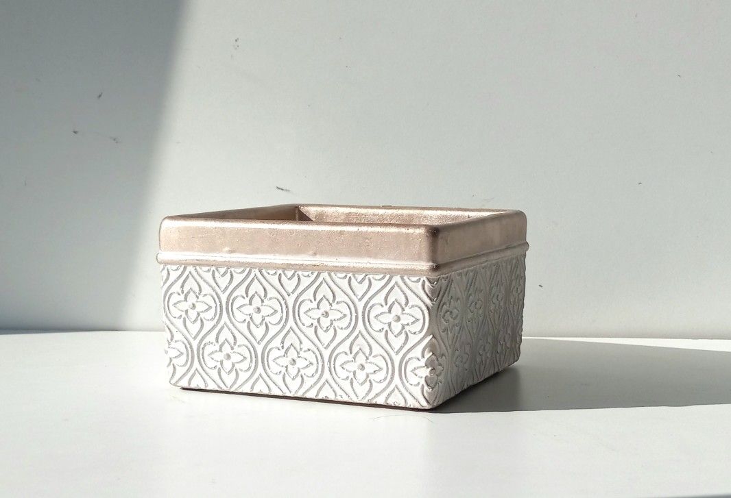 Glazed Ceramic Plant Pot/ Plant Planter/ Flower Pot Patio Garden Texture