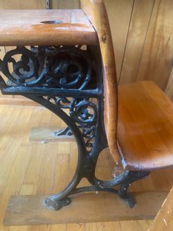 Antique Vintage Retro Schoolhouse Desks - Decor