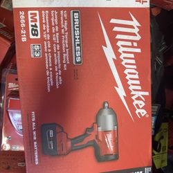 Milwaukee 2666-21B M18 Brushless 1/2" High Torque Impact Wrench w/ Friction Ring