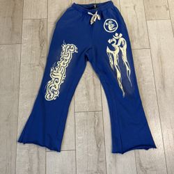 Hellstar Jogger Pants Size XL BlueCotton Sweatpants