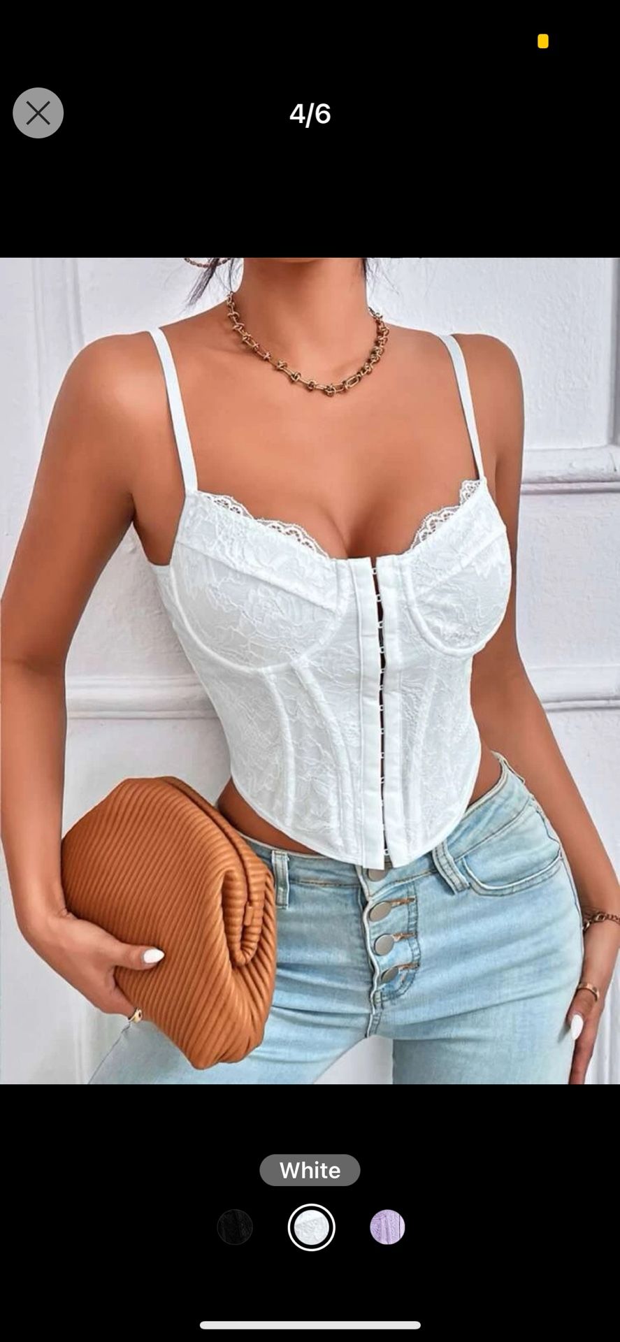 White Corset Top