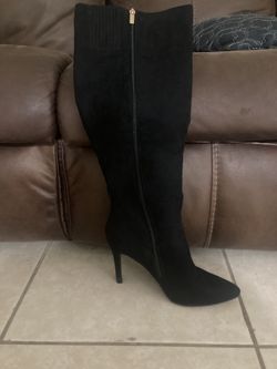 Black Suede Boots (size10)