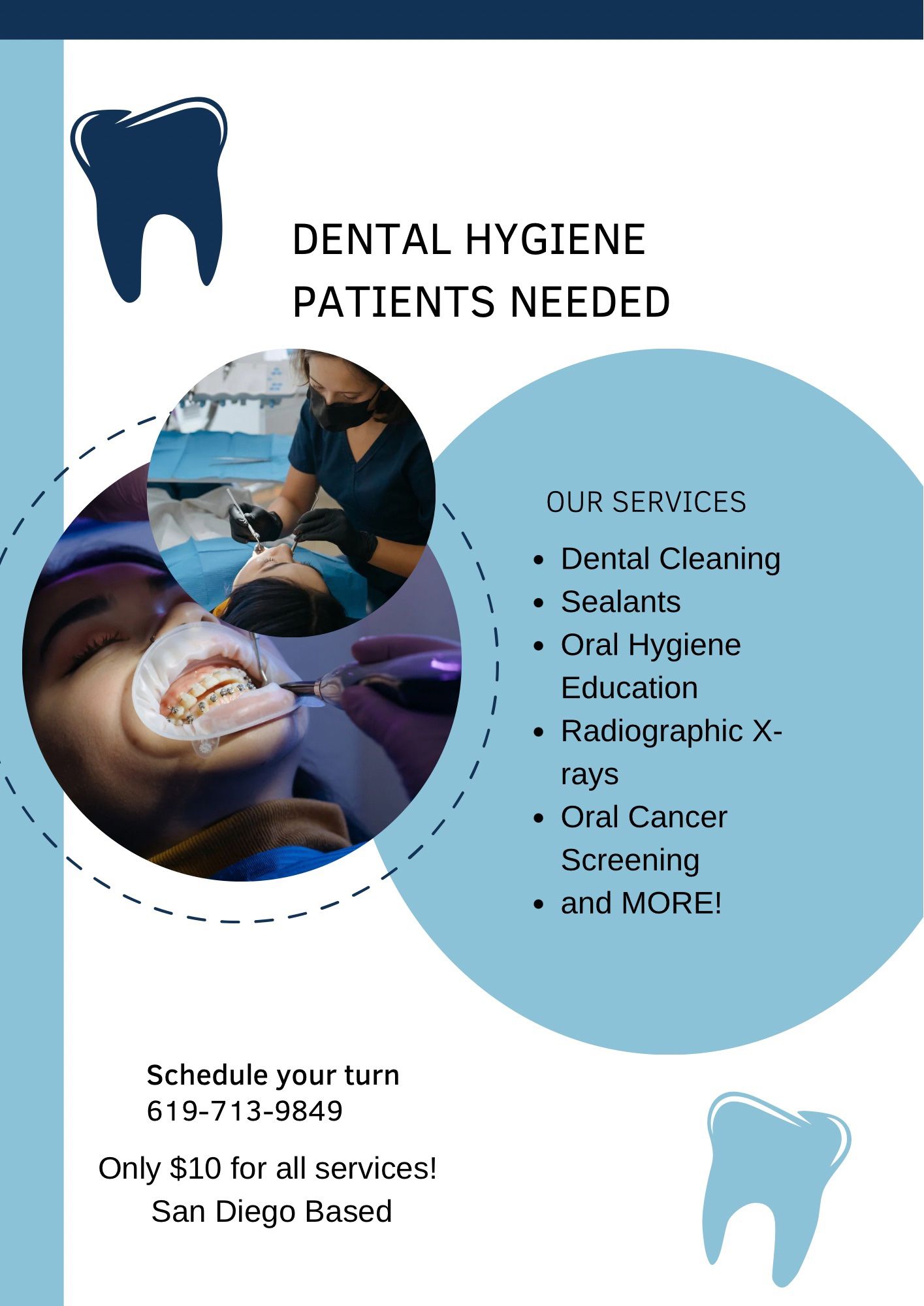 Dental Hygiene Patients Needed