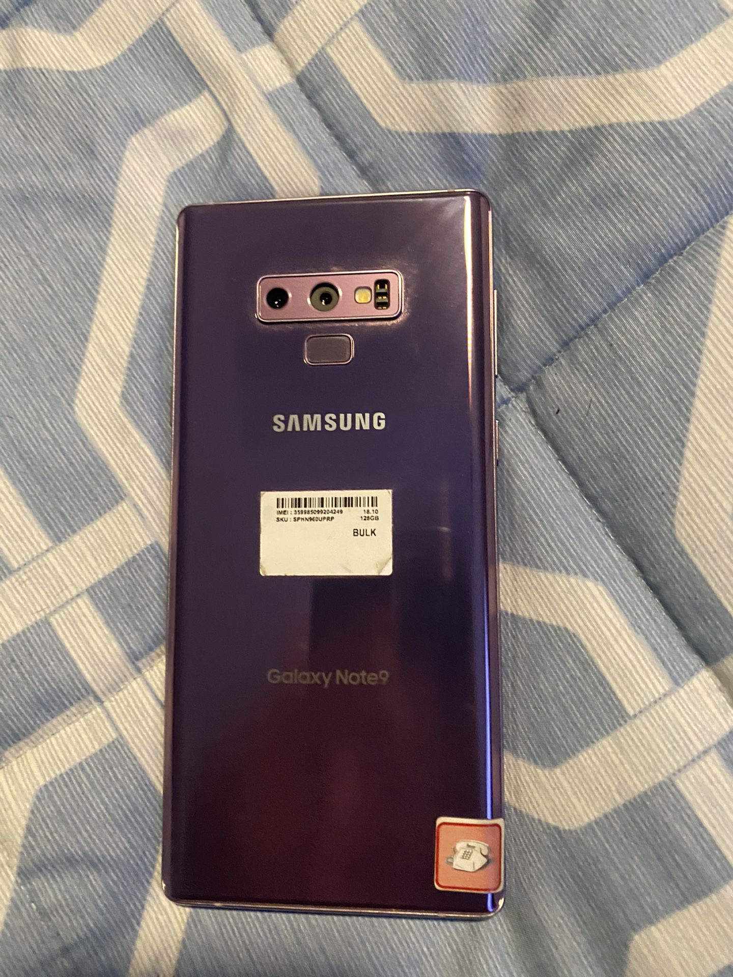 Unlocked Samsung Galaxy Note 9 like new perfect condition.