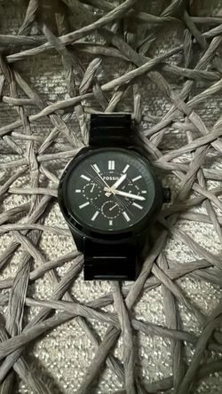 Fossil Men's Black Analog Stainless Steel Watch BQ1509