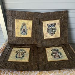Set of 4 Arister gifts inc egyptian wall decor