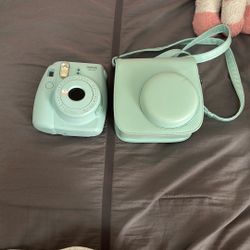 Instax Polaroid Camera Mini 9 Teal Blue 