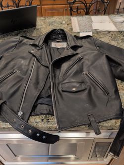 Vintage Open Road Biker Jacket.