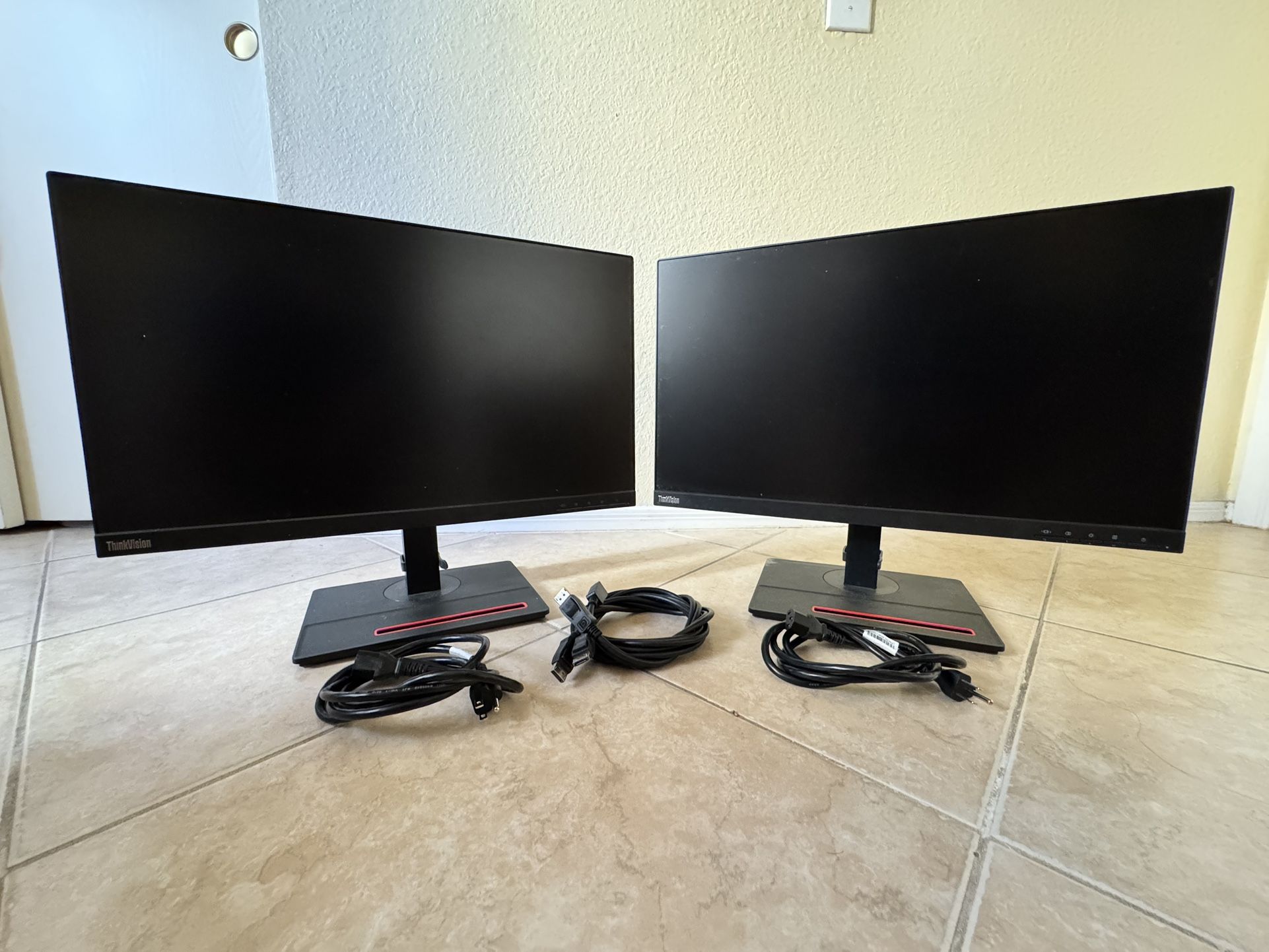 Lenovo ThinkVision 24” Monitors (2 Units)