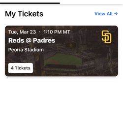 Padres Vs. Reds- 1 Ticket