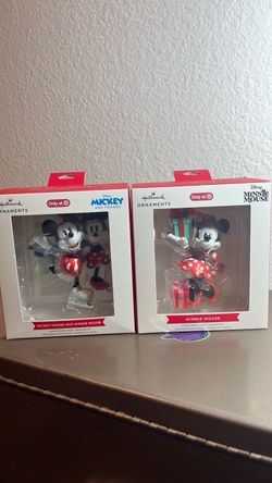 Hallmark Disney Mickey & Minnie Mouse Christmas Ornaments Set