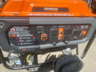 Generac GP4000 DF Dual Fuel Portable Generator