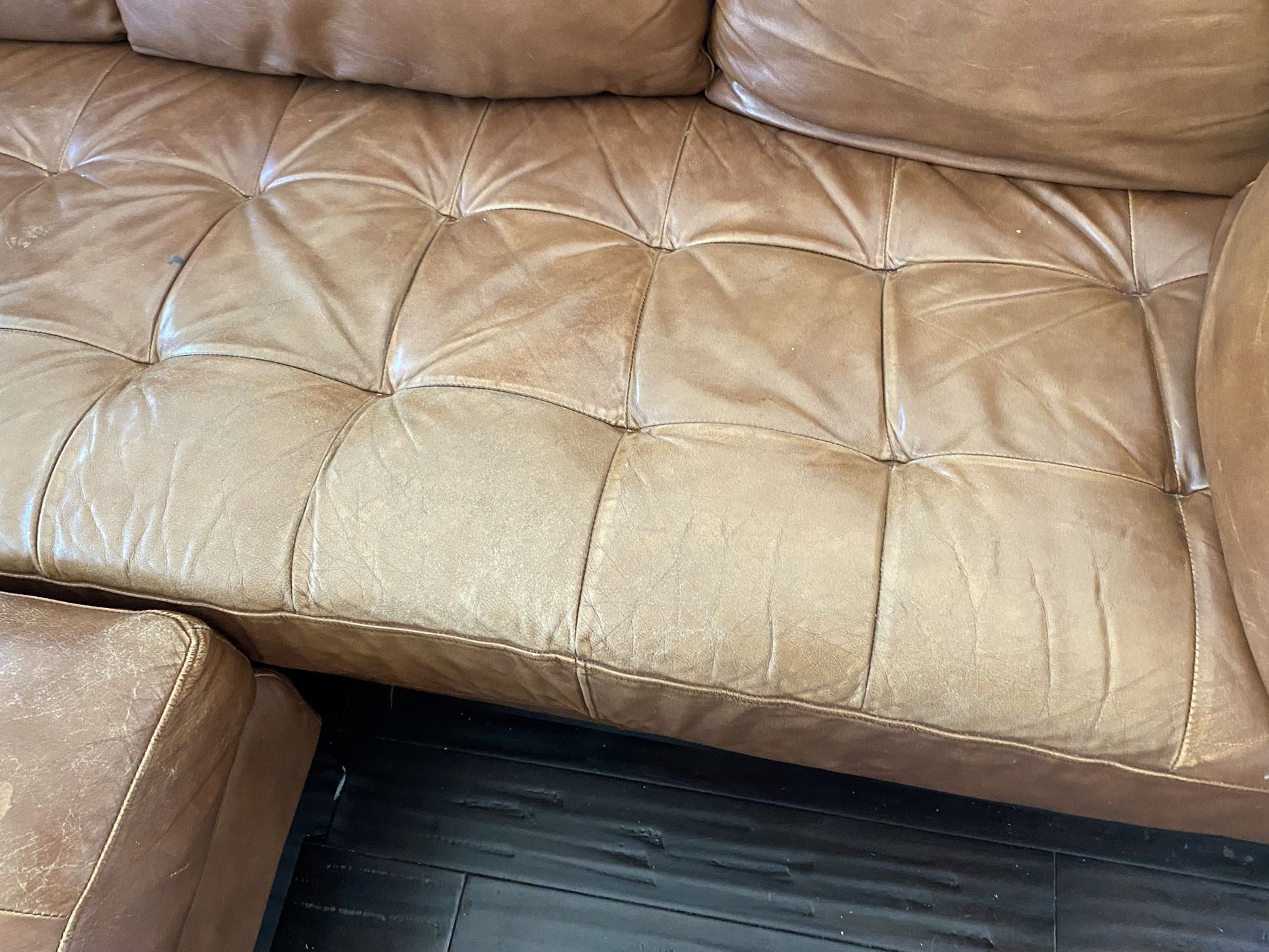Real Leather Couch for Sale in Seattle, WA OfferUp