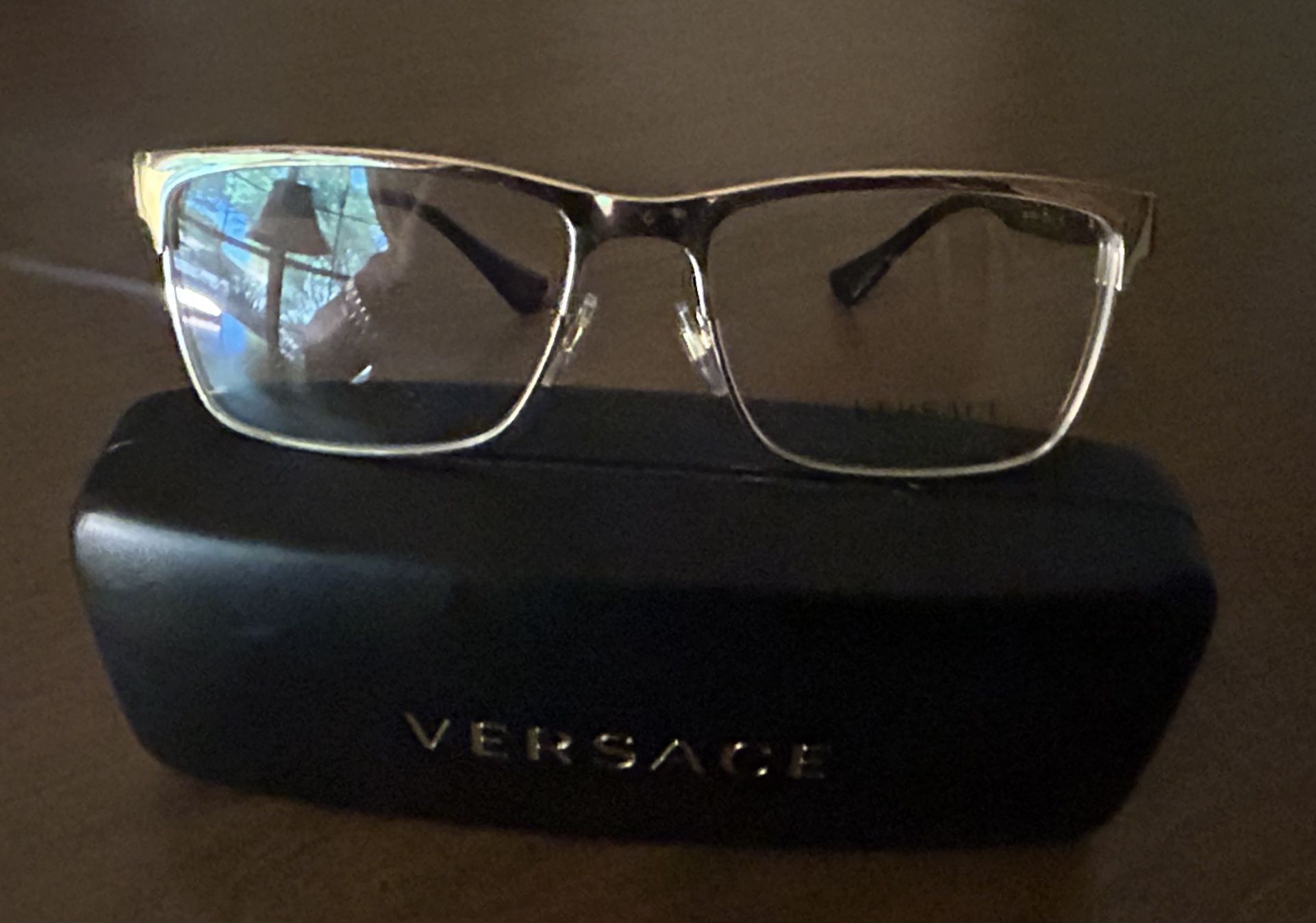 Versace Glasses Silver Frame. Glasses