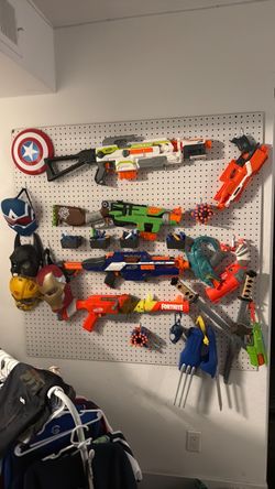 nerf gun set wall set nerf-marvel