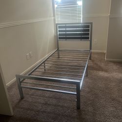 Twin Metal Bed Frame Like New 