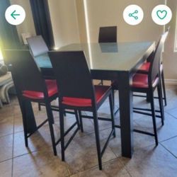 Espresso Colored Copenhagen Square TABLE with Covered GLASS BY Copenhagen