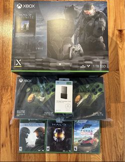 🔥🔥🔥MICROSOFT XBOX SERIES  X HALO INFINITE LIMITED EDITION BUNDLE! BRAND NEW SEALED!