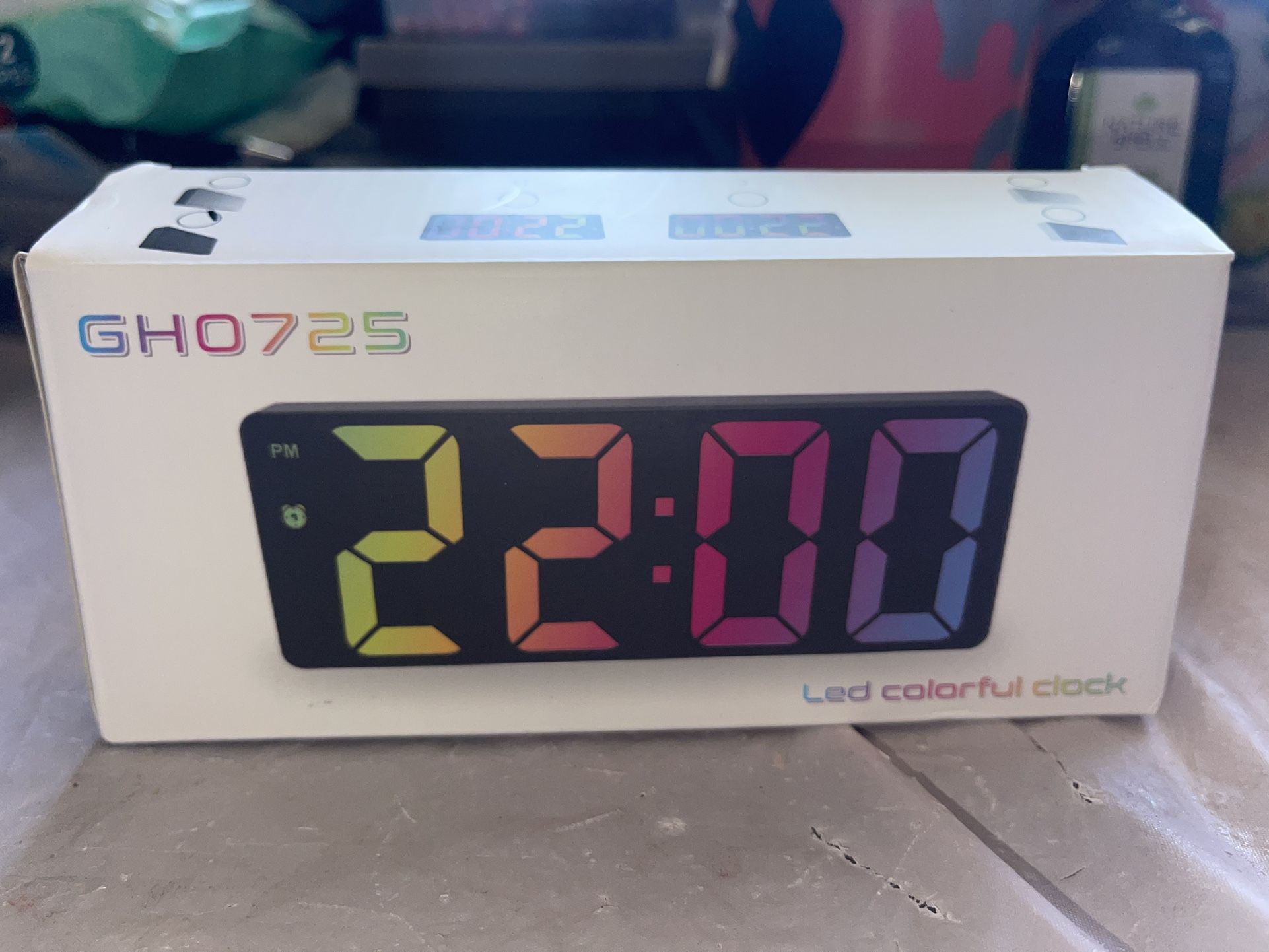 Slim Colorful Led Alarm Clocks