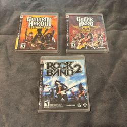  (PlayStation3)Guitar Hero 3 / Guitar Hero Aerosmith (comes With Free Rock Band2) 