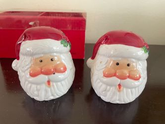 Santa Claus Ceramic Salt and Pepper Shakers