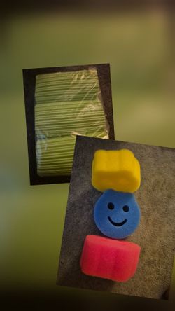 3 Dusting Sponge & 3 Scrubbing Sponge New