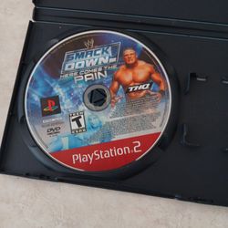 Ps2 Smackdown Here Comes The Pain. Loose- Printed Insert