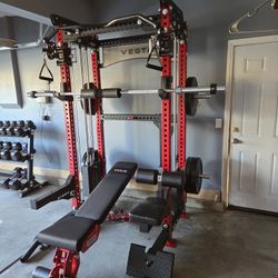 Vesta 2in1 Squat Rack | Functional Trainer | 400lb Weight Stack | Commercial Grade | Pulley |🔴Weights,Bar, & Bench Sold Separately 🔴FREE DELIVERY 🚚