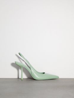 Zara Leather Slingback Heels