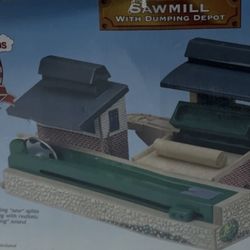 SODOR SAWMILL DUMPING DEPOT ! THOMAS FRIENDS WOODEN RAILWAY TRAIN w/ Ramp Track