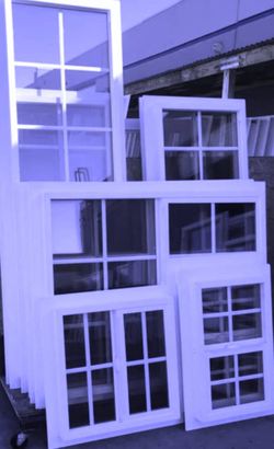Window Frames with Glass Panes