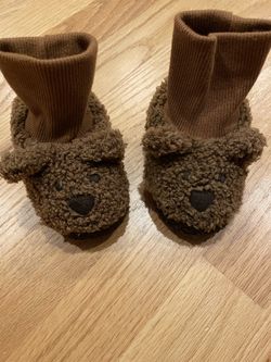 Baby Gap Bear Toddler Slippers 