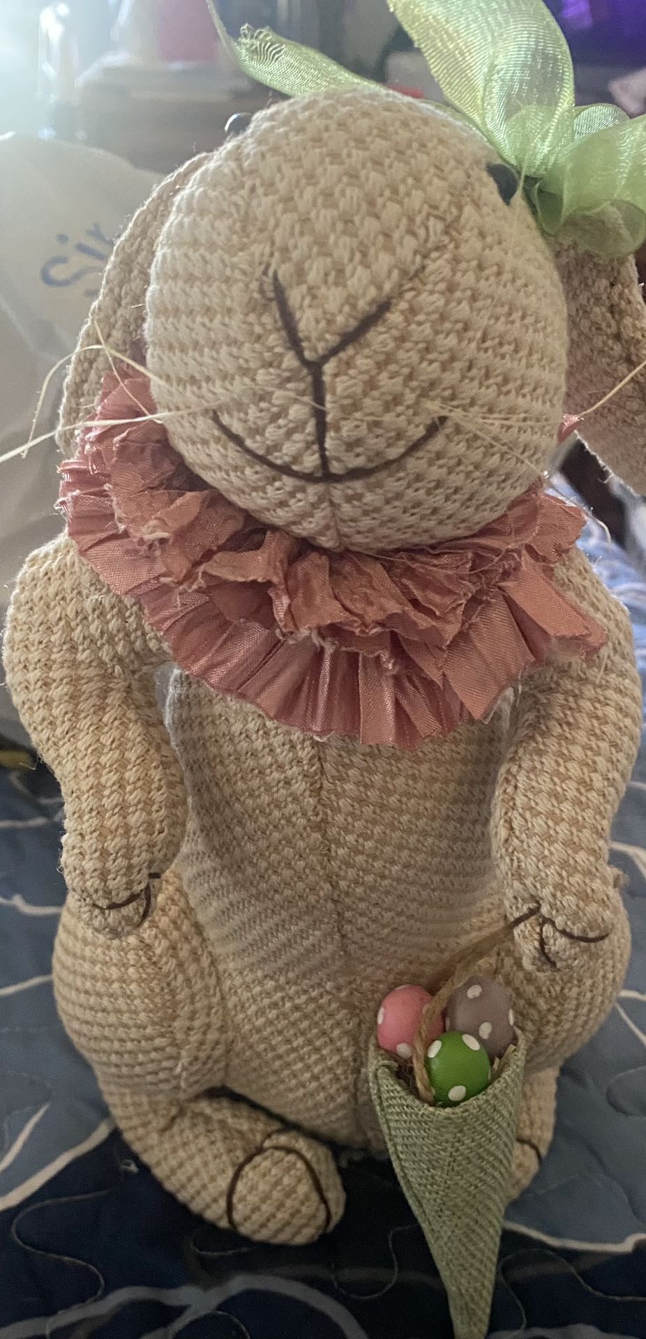 Charming weighted bunny 11” x 6.5”.w