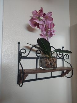 Shelf And Artificial Plant