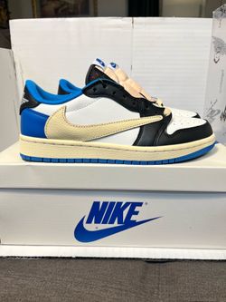 Nike Jordan 1 Low Travis Scott Fragment Blue Size 7
