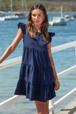 Hanna Ruffled Mini Babydoll Dress