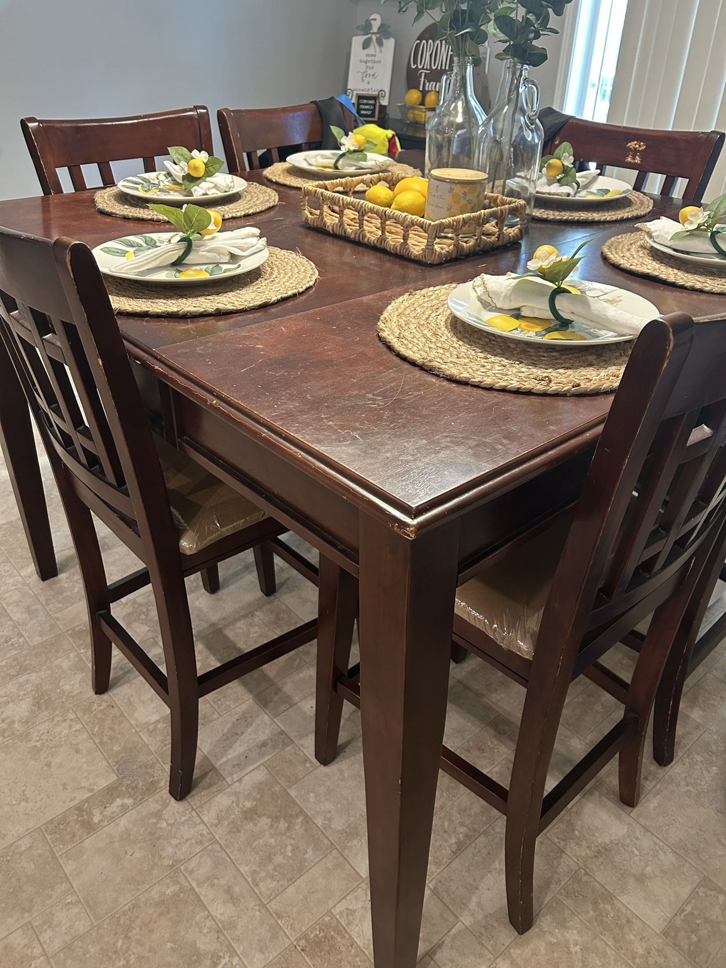 Dinning Table- 6 Chairs