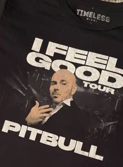Pitbull Music Concert T Shirt 