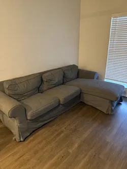 Gray Sectional Sofa with Chaise – L-Shaped