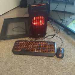 Gaming PC Matching Keyboard And Mouse 