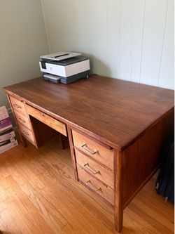 Executive desk.  Beautiful solid maple wood