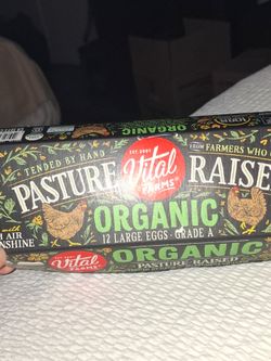 Pasture raised organic eggs