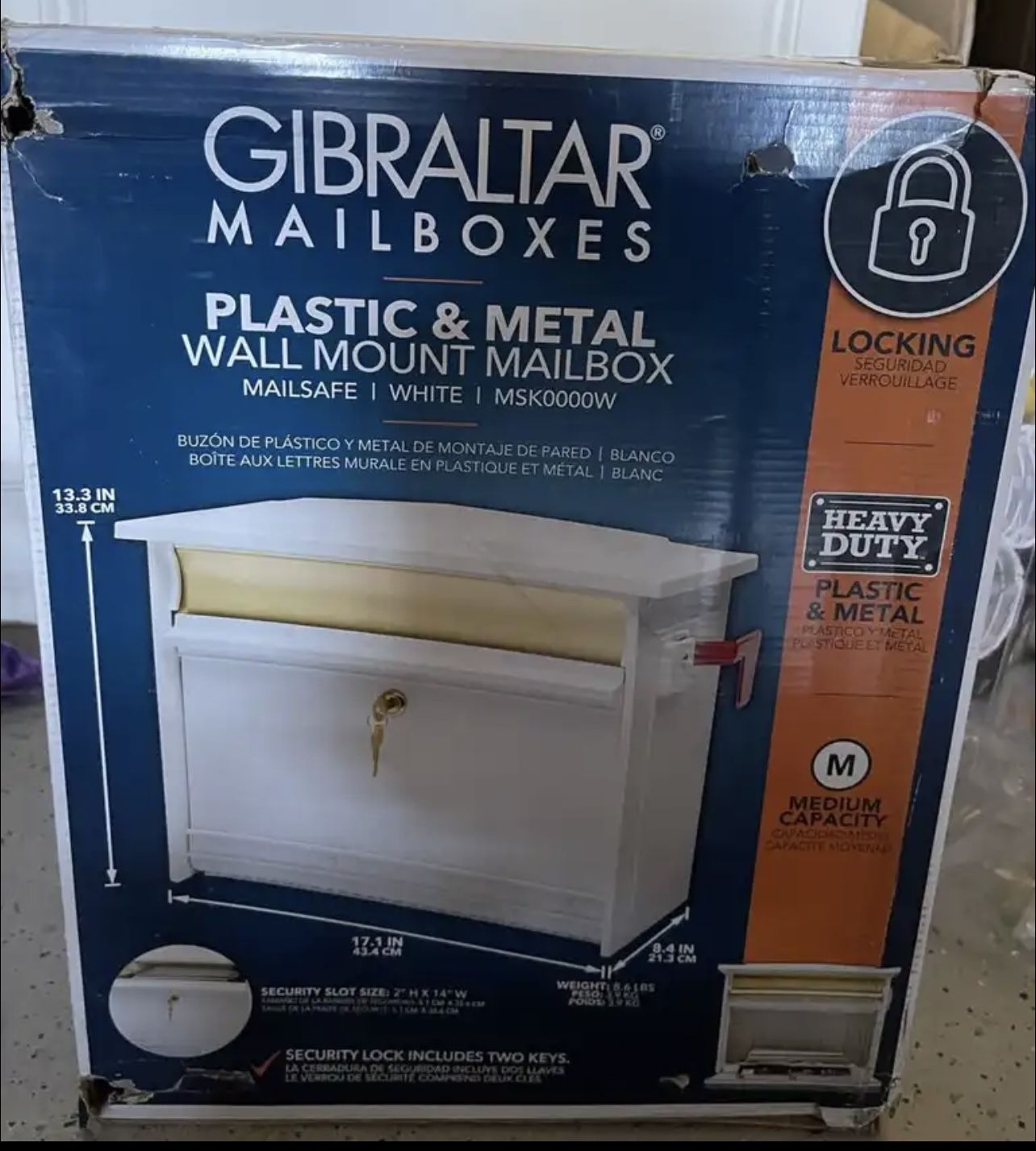 New! Never Used Gibraltar Mail Box