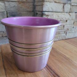Lavender Flower Pot  ( 6 Inches Tall & 7 Inches Across ).