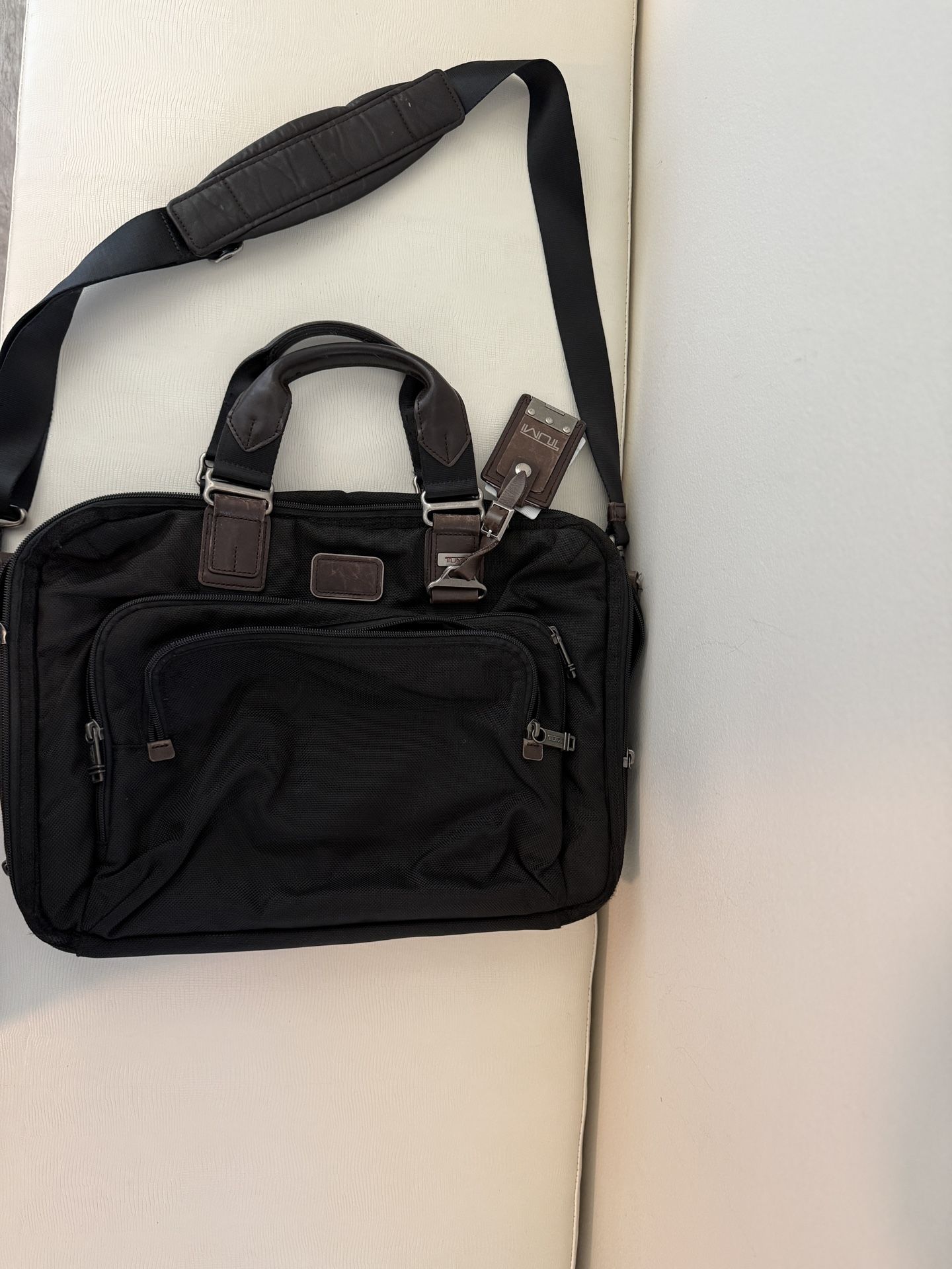 Tumi Black Messenger Briefcase